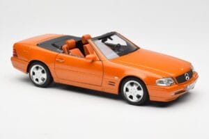 Mercedes SL 500 R129 Pomarańczowy Metallic Norev 1:18 183752 Metal — zdjęcie 6 z 8