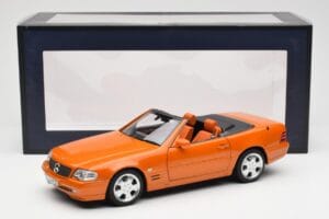 Mercedes SL 500 R129 Pomarańczowy Metallic Norev 1:18 183752 Metal — zdjęcie 8 z 8