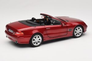 Mercedes SL 500 R230 Red Metallic Edycja Limitowana Norev 1:18 183841 Metal — zdjęcie 3 z 8
