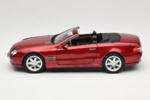 Mercedes SL 500 R230 Red Metallic Edycja Limitowana Norev 1:18 183841 Metal — zdjęcie 4 z 8