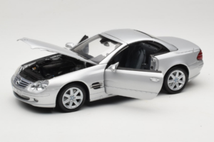 Mercedes SL R129 Srebrny Minichamps 1:18 B66962133 Metal — zdjęcie 3 z 10