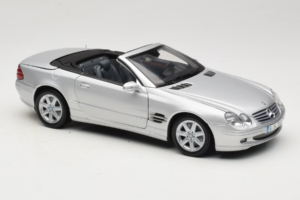 Mercedes SL R129 Srebrny Minichamps 1:18 B66962133 Metal — zdjęcie 8 z 10