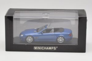 Mercedes SL R230 Tanzanite Niebieski Minichamps 1:43 B66962250 Metal — zdjęcie 4 z 4