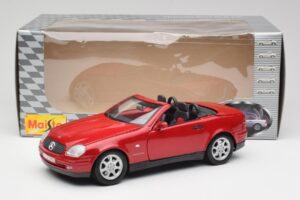 Mercedes SLK 230 R170 Czerwony Maisto 1:18 56023 Metal — zdjęcie 9 z 9