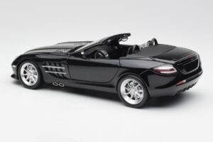 Mercedes SLR McLaren Roadster R199 Crystal Galaxit Czarny Minichamps 1:18 B66961004 Metal — zdjęcie 7 z 8