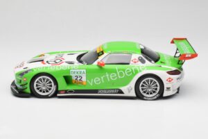 Mercedes AMG SLS C197 GT3 MS Racing #22 V. Sigacev / C. Stoll ADAC GT Masters 2011 Minichamps 1:18 151113102 Metal — zdjęcie 3 z 6