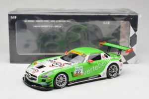 Mercedes AMG SLS C197 GT3 MS Racing #22 V. Sigacev / C. Stoll ADAC GT Masters 2011 Minichamps 1:18 151113102 Metal — zdjęcie 6 z 6