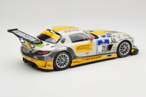 Mercedes SLS AMG GT3 #21 Rowe Racing M. Hartung / N. Heyer ADAC 24 Hours Nurburgring 2013 Minichamps 1:18 151133121 Metal — zdjęcie 2 z 6