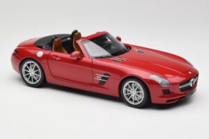 Mercedes SLS AMG R197 Roadster Le Mans Czerwony Minichamps 1:18 100039030 Metal — zdjęcie 6 z 8