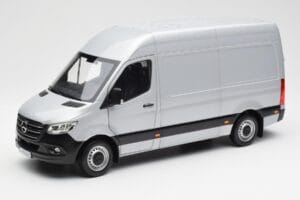Mercedes Sprinter W907 Srebrny Norev 1:18 183424 Metal