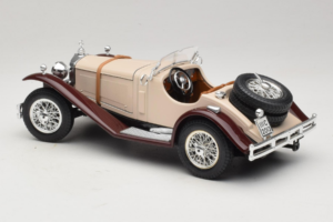 Mercedes SSK Beżowy & Ciemnoczerwony Bburago 1:18 3009-M4 Metal — zdjęcie 5 z 6