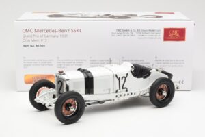 Mercedes SSKL #12 O. Merz German GP 1931 CMC 1:18 M-189 Metal — zdjęcie 6 z 6