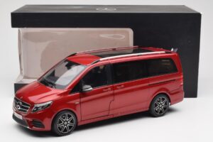 Mercedes V-Class W447 Designo Hyacinth Czerwony Metalik Norev 1:18 B66004166 Metal — zdjęcie 7 z 7