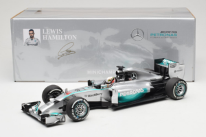 Mercedes W05 #44 L. Hamilton Mercedes AMG Petronas Chinese Grand Prix Winner 2014 Minichamps 1:18 110140244 Metal — zdjęcie 7 z 7