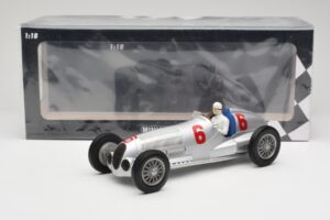 Mercedes W125 #6 Daimler-Benz AG R. Caracciola 2nd Place Eifel Race Nurburgring 1937 Minichamps 1:18 155373106 Metal — zdjęcie 6 z 6