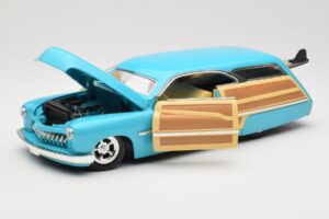 Mercury Merc Woodie Niebieski Hot Wheels 1:18 27806 Metal — zdjęcie 2 z 8