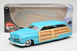 Mercury Merc Woodie Niebieski Hot Wheels 1:18 27806 Metal — zdjęcie 8 z 8