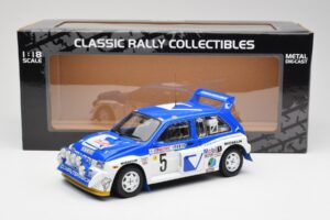 MG Metro 6R4 #5 T. Pond / R. Arthur Rally Monte Carlo 1986 Sun Star 1:18 5537 Metal — zdjęcie 8 z 8