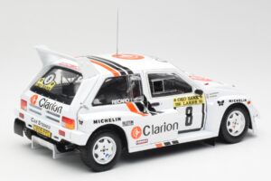 MG Metro 6R4 #8 P. Eklund / D. Whittock Rally Finland 1986 Sun Star 1:18 5536 Metal — zdjęcie 3 z 8