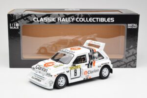 MG Metro 6R4 #8 P. Eklund / D. Whittock Rally Finland 1986 Sun Star 1:18 5536 Metal — zdjęcie 8 z 8