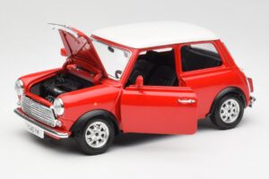 Mini Cooper Czerwony Bburago 1:18 3379 Metal — zdjęcie 2 z 8