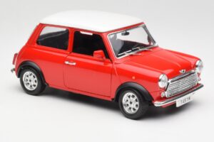 Mini Cooper Czerwony Bburago 1:18 3379 Metal — zdjęcie 6 z 8