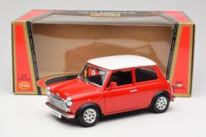 Mini Cooper Czerwony Bburago 1:18 3379 Metal — zdjęcie 8 z 8