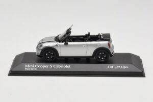 Mini Cooper S R57 Kabriolet Srebrny Minichamps 1:43 431138830 Metal