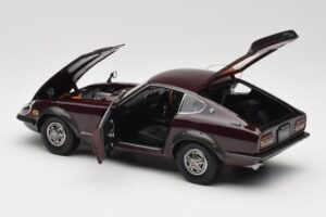 Nissan Fairlady 240Z-G S30 Bordowy Kyosho 1:18 08212M Metal — zdjęcie 5 z 8