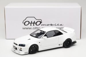 Nissan Skyline GT-R BNR34 by KRC Pearl White Otto 1:18 OT1135 Żywica — zdjęcie 6 z 6