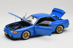 Nissan Skyline GT-R R32 V-Spec II Tuned Niebieski AUTOart 1:18 77415 Metal — zdjęcie 2 z 8