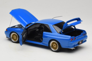 Nissan Skyline GT-R R32 V-Spec II Tuned Niebieski AUTOart 1:18 77415 Metal — zdjęcie 5 z 8