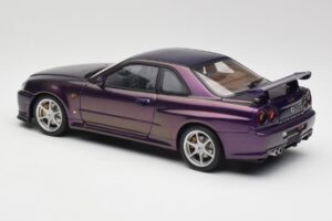 Nissan Skyline GT-R R34 V-Spec Midnight Fioletowy AUTOart 1:18 77305 Metal — zdjęcie 7 z 8