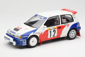 Nissan Sunny GTI-R T. Makinen / S. Harjanne Rally Monte Carlo 1992 Otto 1:18 OT461 Żywica