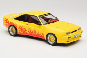 Opel Manta B Mattig Żółty z Płomieniem MCG 1:18 MCG18115 Metal — zdjęcie 4 z 6