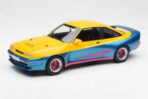Opel Manta Żółty Niebieski BoS Models 1:18 BOS279 Metal