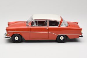 Opel Rekord P1 Czerwony Minichamps 1:18 180043201 Metal — zdjęcie 4 z 8