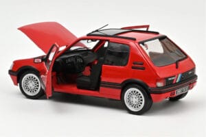Peugeot 205 GTi 1.9 PTS Deco Vallelunga Czerwony Norev 1:18 184846 Metal — zdjęcie 2 z 3