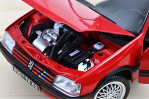 Peugeot 205 GTi 1.9 PTS Deco Vallelunga Czerwony Norev 1:18 184846 Metal — zdjęcie 3 z 3
