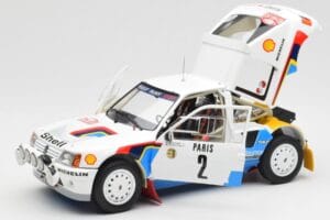 Peugeot 205 T16 #2 A. Vatanen / T. Harryman Rally Monte Carlo 1985 Norev 1:18 184864 Metal — zdjęcie 2 z 8