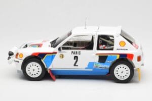 Peugeot 205 T16 #2 A. Vatanen / T. Harryman Rally Monte Carlo 1985 Norev 1:18 184864 Metal — zdjęcie 4 z 8