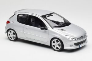 Peugeot 206 RC Aluminium Srebrny Norev 1:18 184726 Metal — zdjęcie 6 z 8