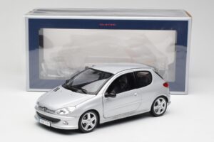 Peugeot 206 RC Aluminium Srebrny Norev 1:18 184726 Metal — zdjęcie 8 z 8