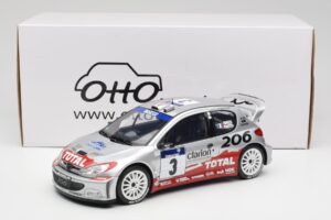 Peugeot 206 WRC #3 G. Panizzi / H. Panizzi Rally Tour de Corse 2002 Otto 1:18 OT1085 Żywica — zdjęcie 6 z 6