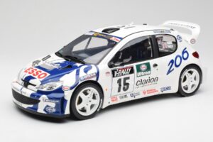 Peugeot 206 WRC G. Panizzi / H. Panizzi Tour de Corse 1999 Otto 1:12 G081 Żywica