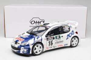 Peugeot 206 WRC G. Panizzi / H. Panizzi Tour de Corse 1999 Otto 1:12 G081 Żywica — zdjęcie 6 z 6
