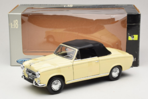 Peugeot 403 Kabriolet Beżowy Welly 1:18 12551HW Metal — zdjęcie 6 z 6