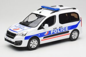 Peugeot Partner Police Niebieski Norev 1:18 184891 Metal