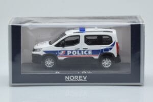 Peugeot Rifter Police Nationale Biały Norev 1:43 479065 Metal — zdjęcie 4 z 4