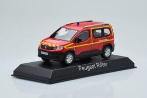 Peugeot Rifter Pompiers Secours Medical Czerwony Norev 1:43 479070 Metal — zdjęcie 2 z 4